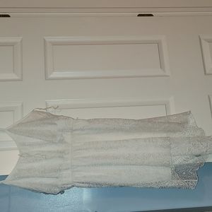 Large White spaghetti strap dress